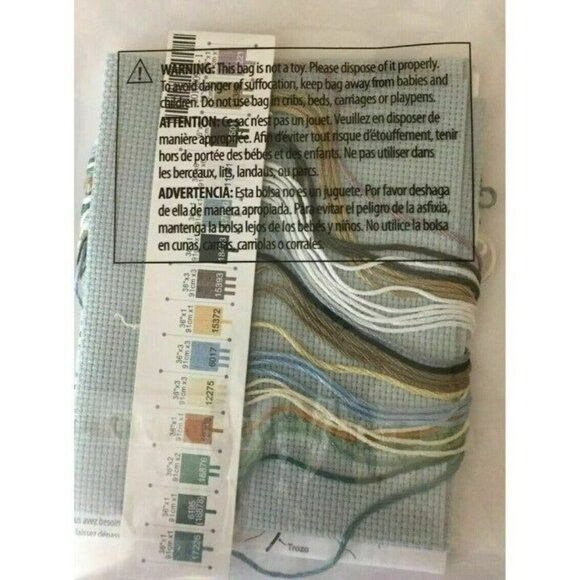 Cross Stitch Kit Dimensions A Pair Of Wolves Counted 6800 Winter Snow 7 x 5 AIDA - Picture 4 of 6